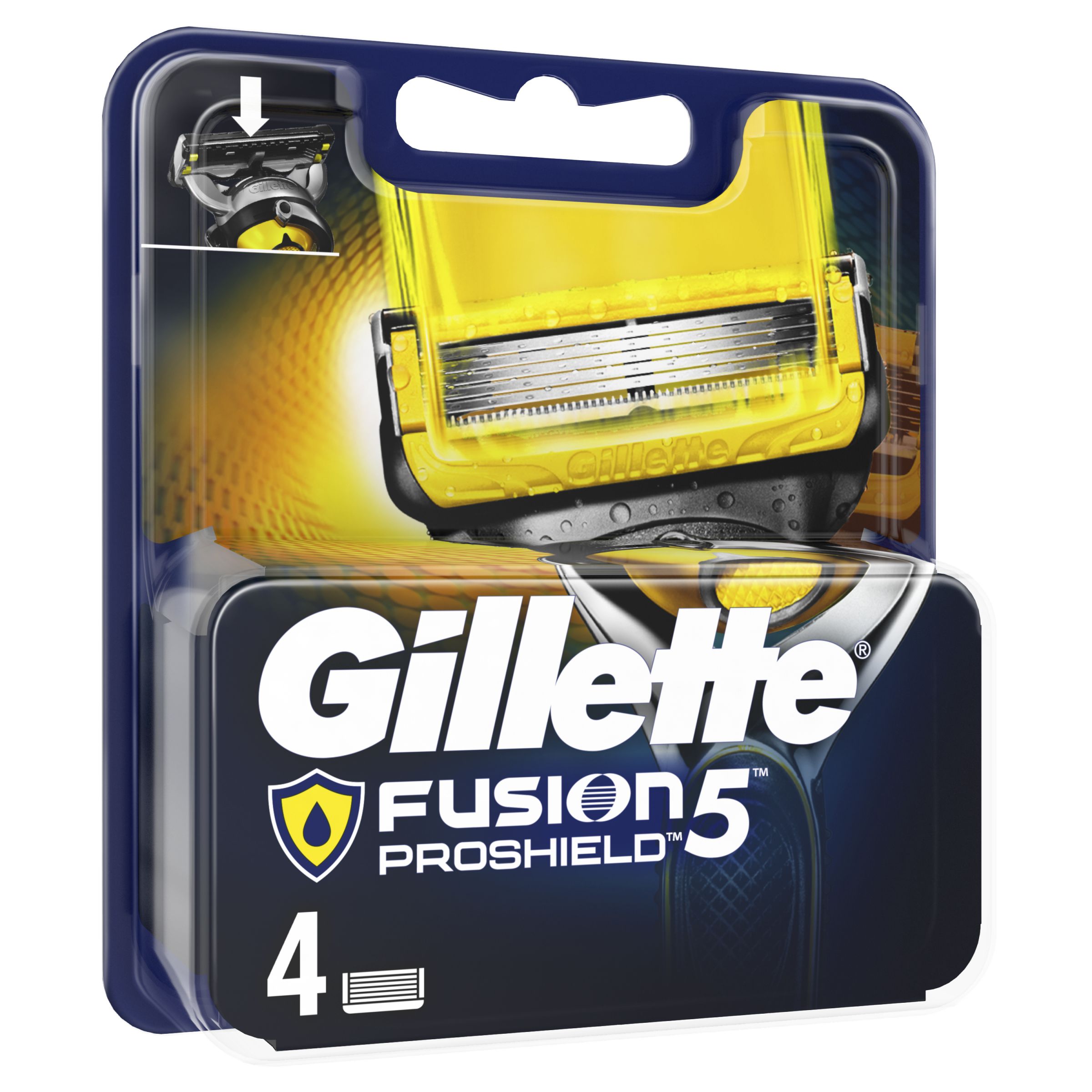 Gillette Fusion 5 ProShield náhradní hlavice 4 ks