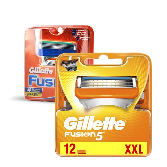 Gillette Fusion Manual náhradní hlavice 12 ks + 4 ks