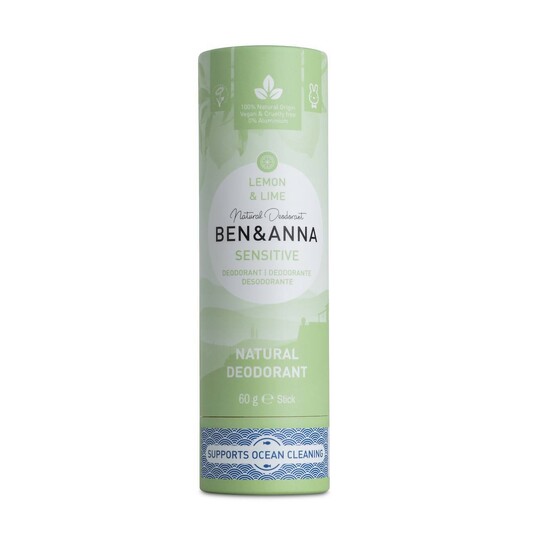 Ben & Anna Sensitive Lemon&Lime tuhý deodorant 60 g