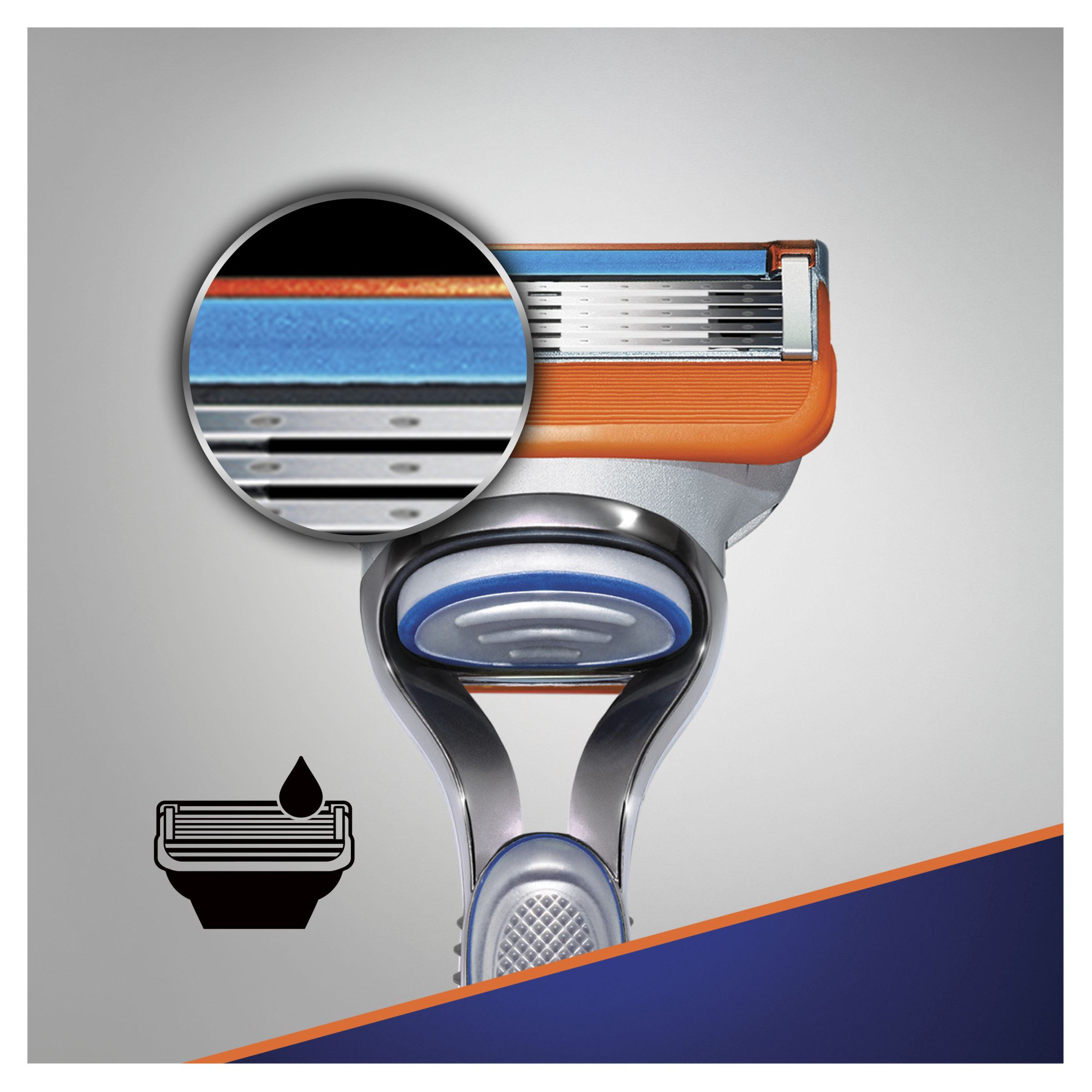 Gillette Fusion 5 Starter Pack holicí strojek + 3 hlavice