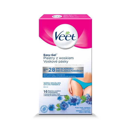 Veet Wax Strips Bikini depilační pásky 16 ks