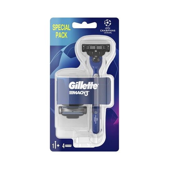 Gillette Mach 3 holicí strojek + 4 hlavice
