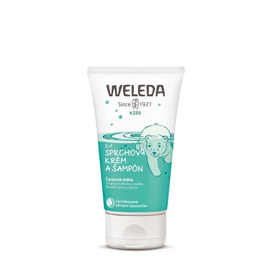 Weleda Kid Mint 150 ml dětský sprchový krém a šampon