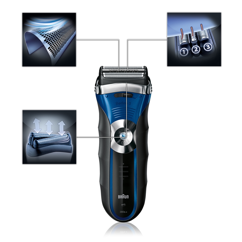 Braun Series 3-380s-4 Wet&Dry holicí strojek
