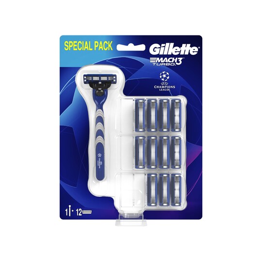 Gillette Mach3 Turbo holicí strojek + 12 ks hlavic