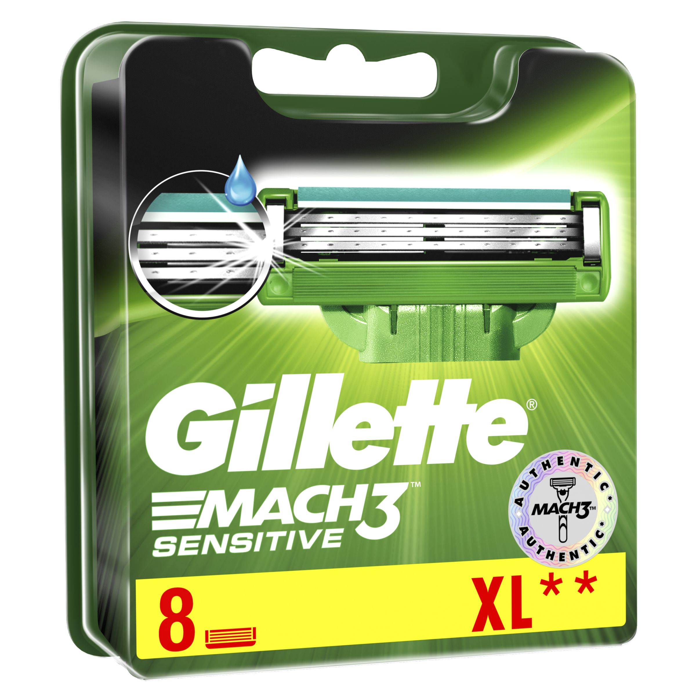 Gillette Mach3 Sensitive náhradní hlavice 8 ks