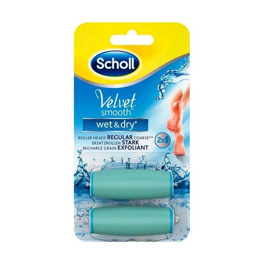 Scholl Velvet Smooth Wet&Dry Regular náhradní hlavice, 2ks
