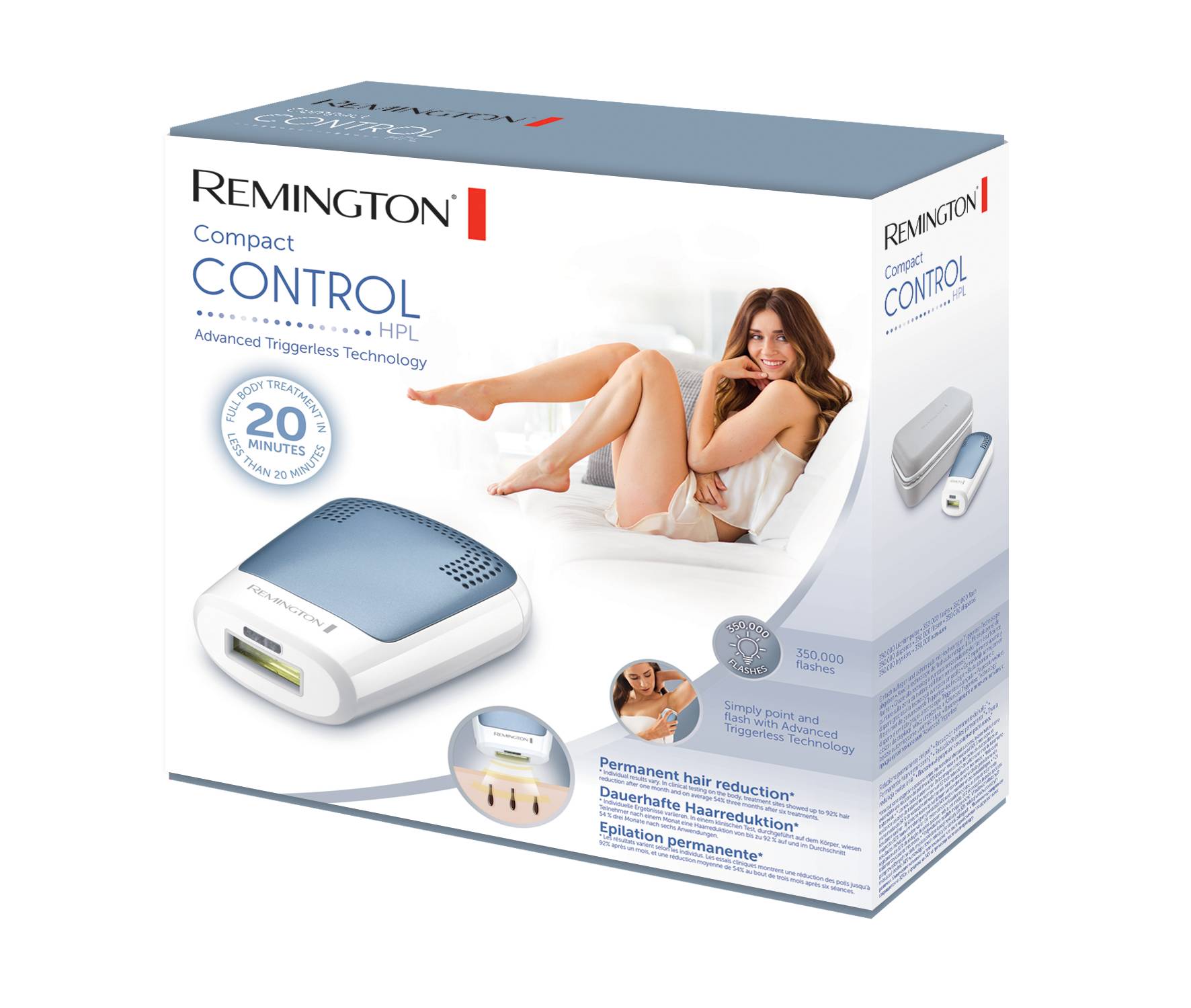 Remington Compact Control IPL3500 IPL epilátor
