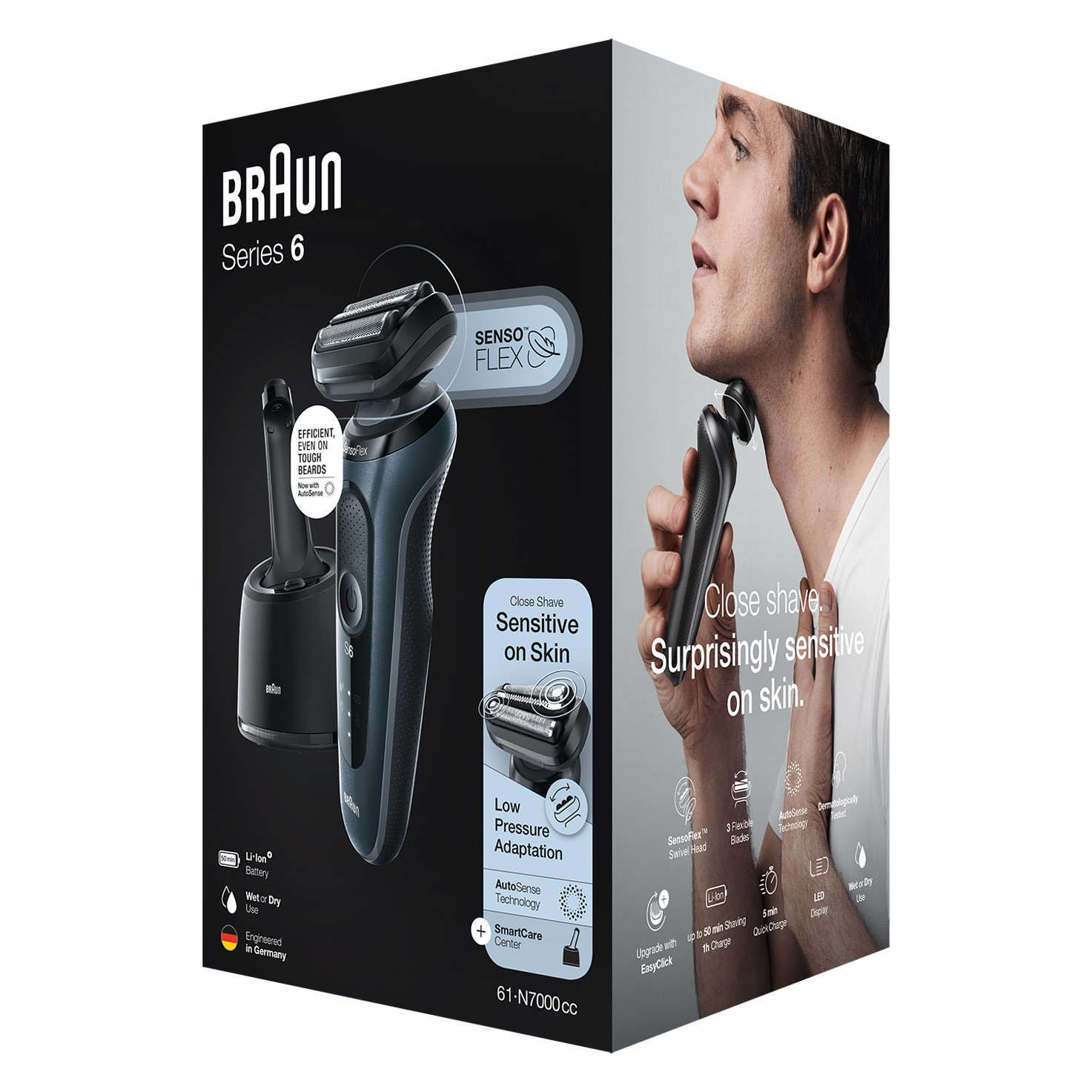 Braun Series 6 61-N7000cc Grey Wet&Dry holicí strojek