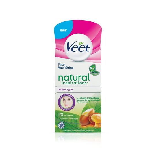 Veet Wax Strips Face Argan Oil depilační pásky 20 ks