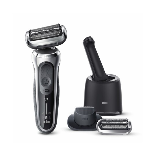 Braun Series 7 70-S7200cc Silver Wet&Dry holicí strojek + planžeta