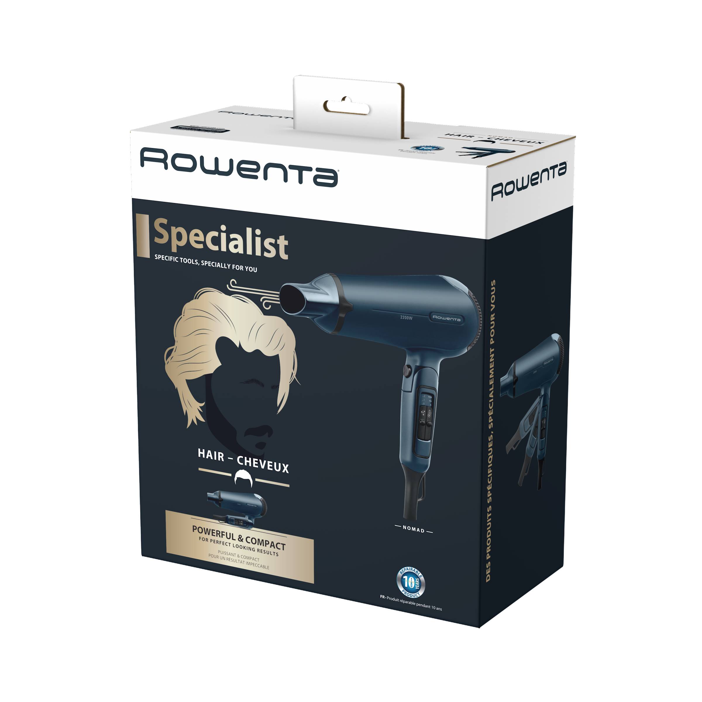 Rowenta Nomad Specialist CV4753F0 fén na vlasy