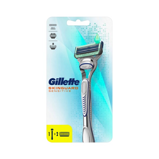 Gillette SkinGuard Sensitive holicí strojek + 2 hlavice