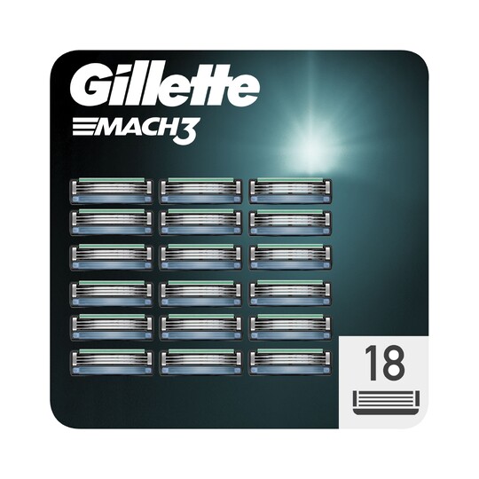 Gillette Mach3 náhradní hlavice 18 ks