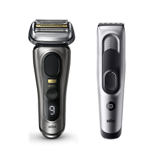 Braun Series 9 PRO+ 9515s holicí strojek + Braun HC7390 zastřihovač vlasů