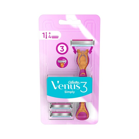 Gillette Simply Venus holicí strojek + 4 hlavice