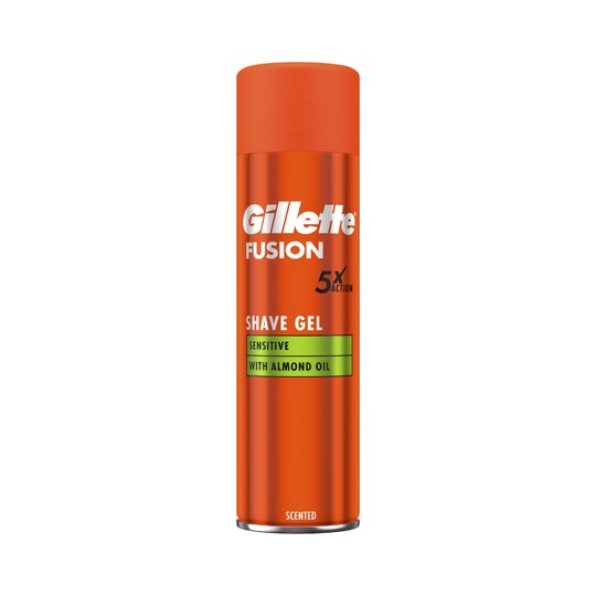 Gillette Fusion Sensitive gel na holení 200 ml