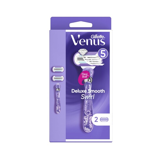 Gillette Venus Deluxe Smooth Swirl holicí strojek + 2 hlavice