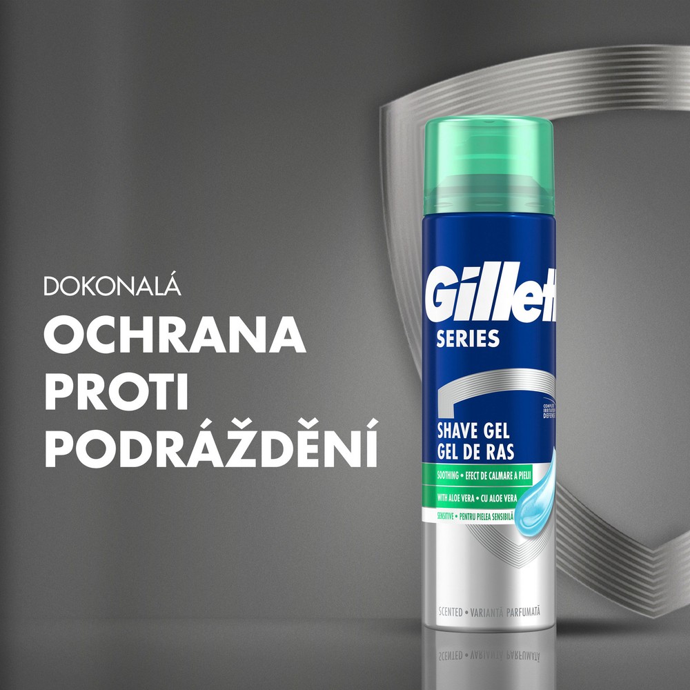 Gillette Series Sensitive gel na holení 240 ml