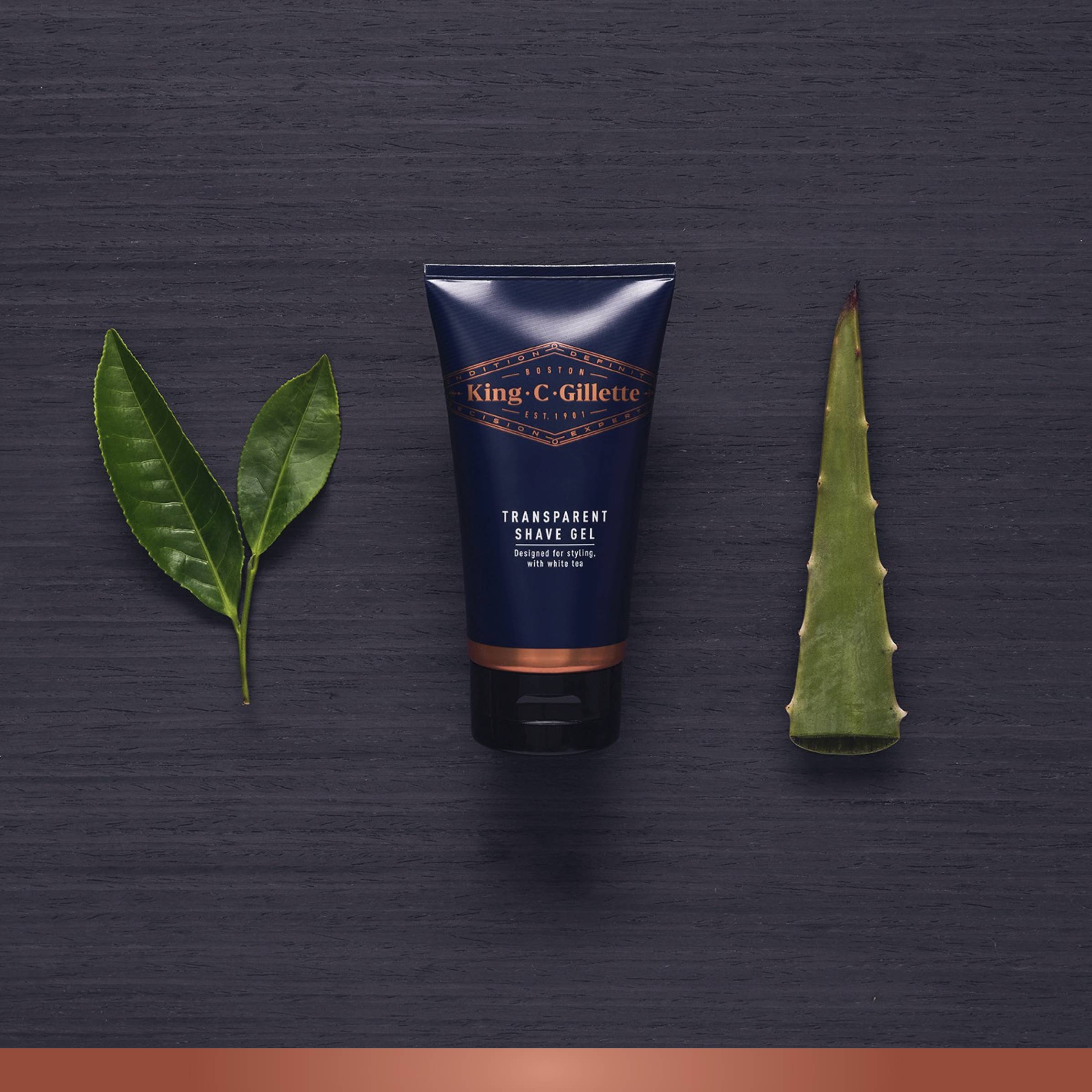 King C. Gillette Transparent gel na holení 150 ml