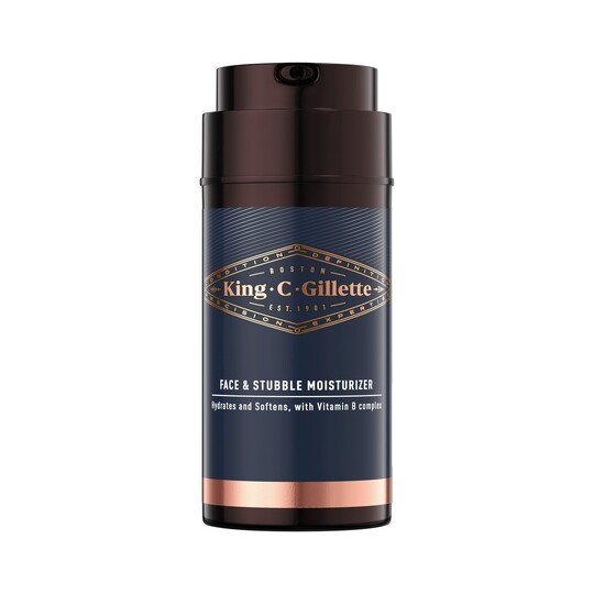 King C. Gillette Face & Stubble Moisturizer krém na vousy a tvář 100 ml
