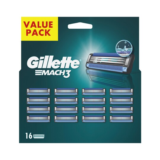 Gillette Mach3 náhradní hlavice 16 ks