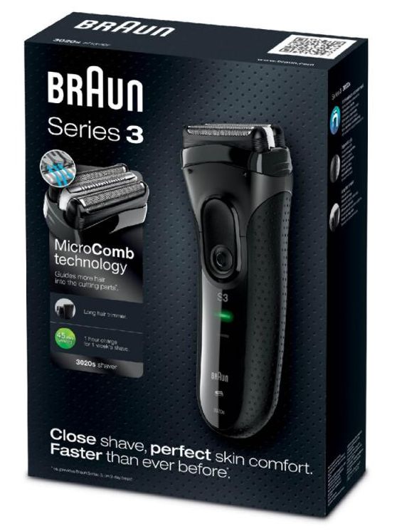 Braun Series 3-3020s holicí strojek černý