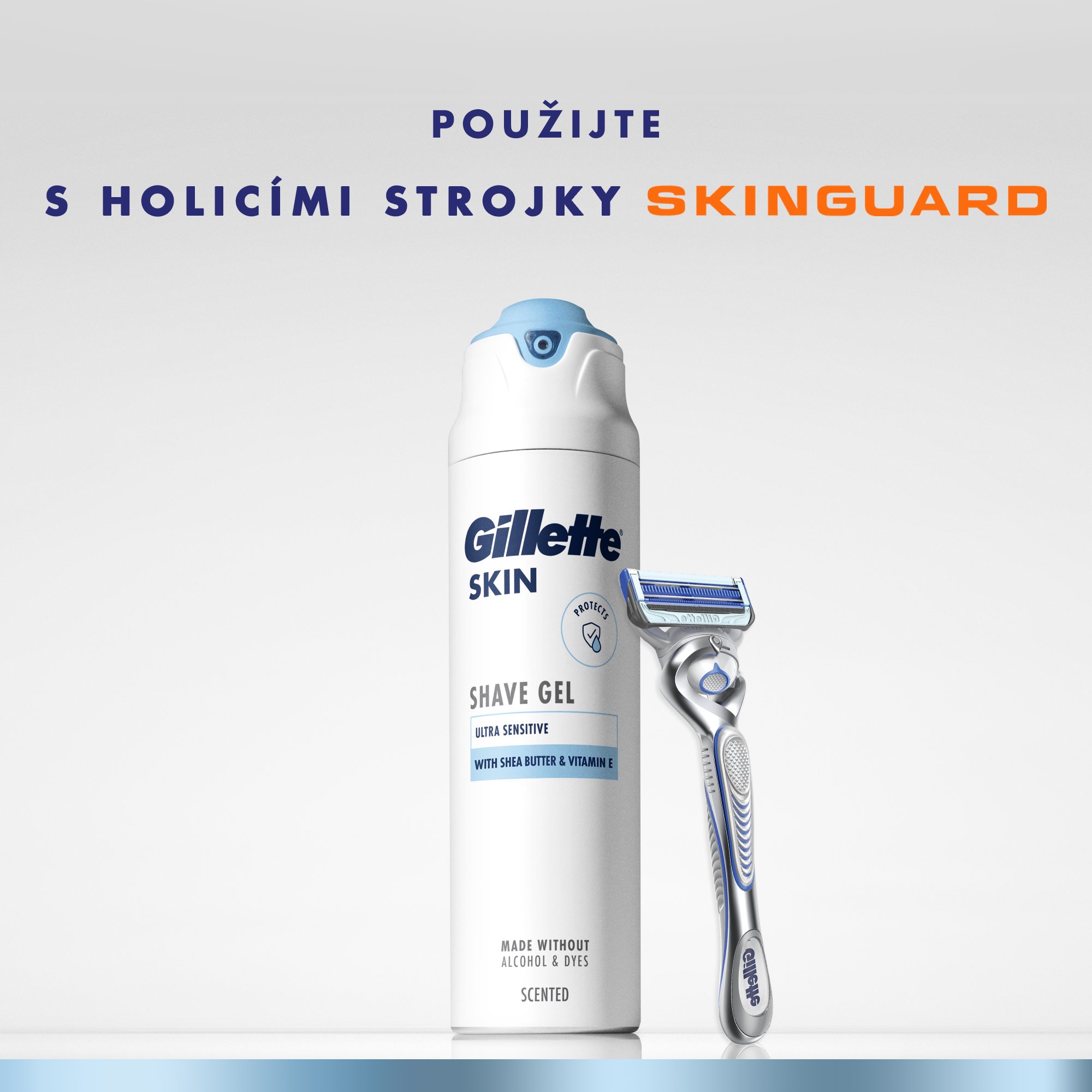 Gillette Skin Ultra Sensitive gel na holení 200 ml