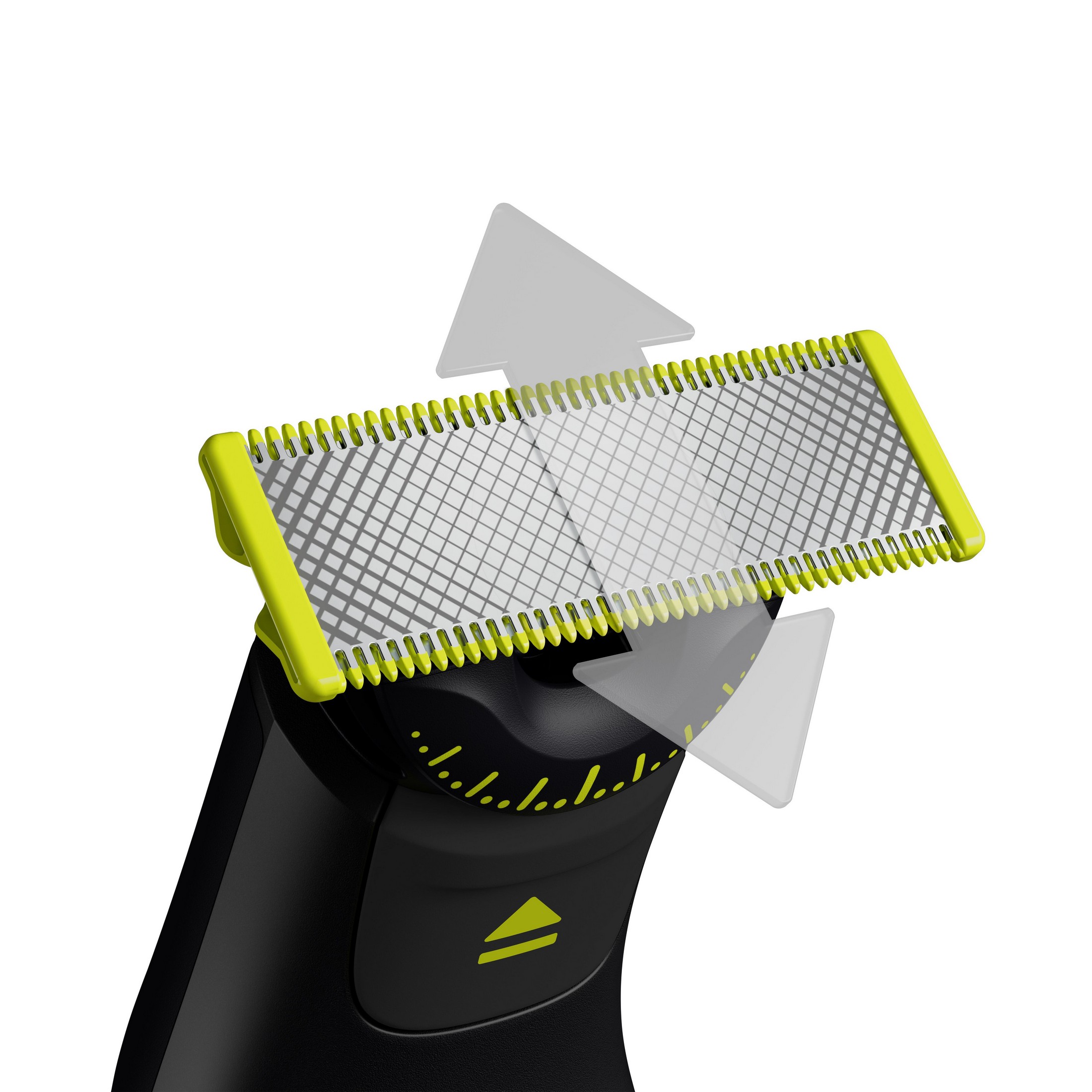 Philips OneBlade Pro 360 Face + Body QP6552/30 víceúčelový zastřihovač - Inovativní břit 360 se ohýbá všemi směry