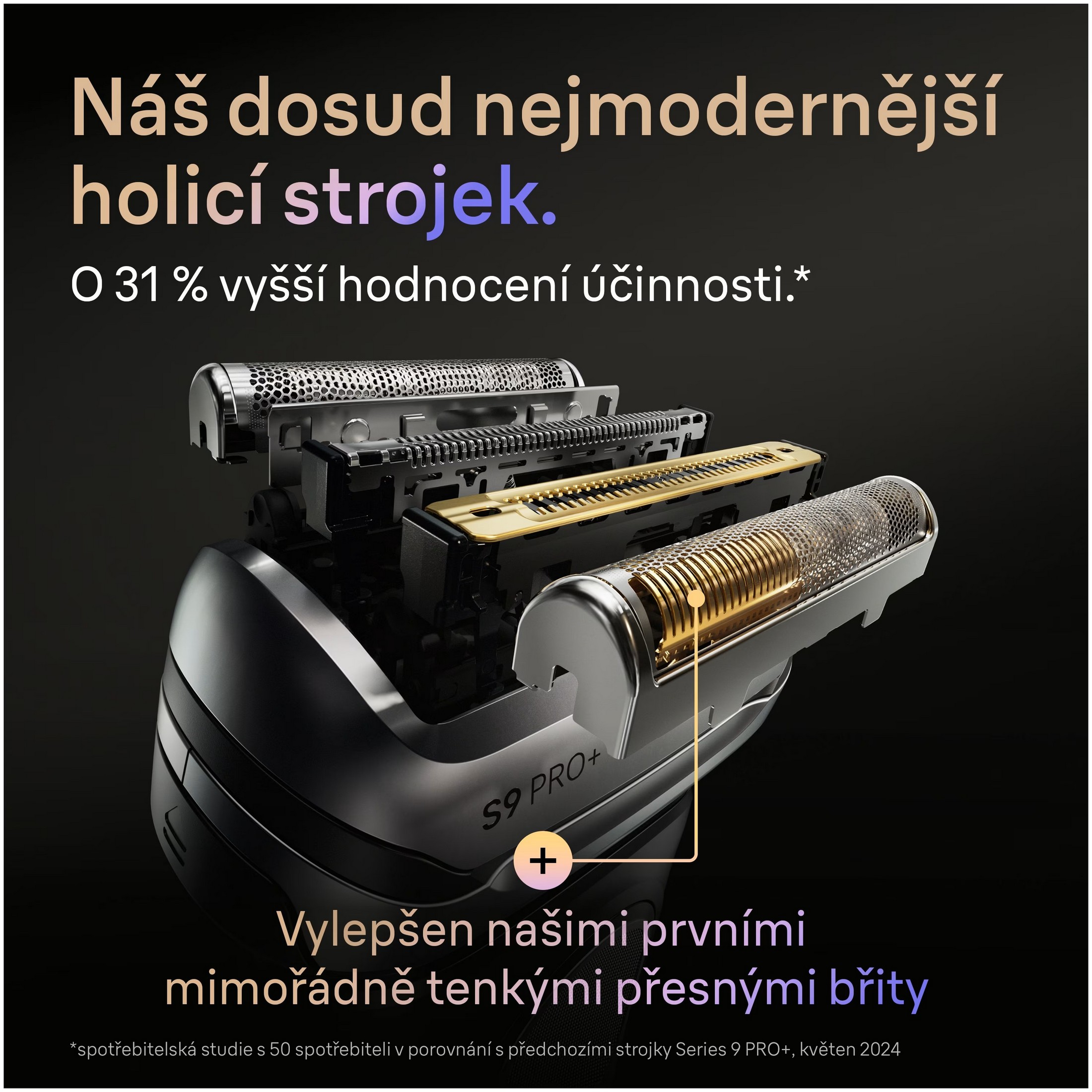 Braun Series 9 PRO+ 9615s Wet&Dry holicí strojek