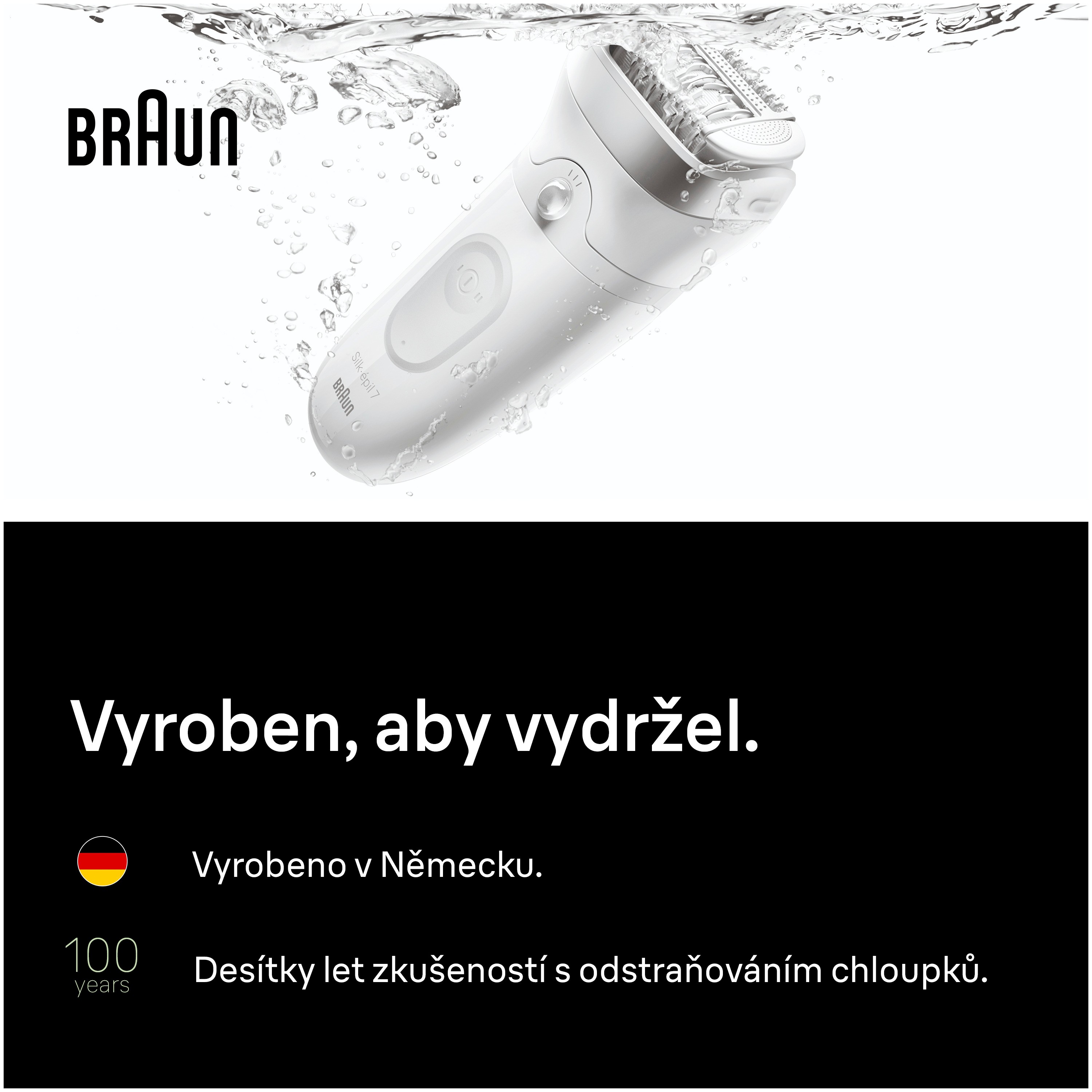 Braun  Silk-épil 7 7-000 stříbrný Wet&Dry epilátor