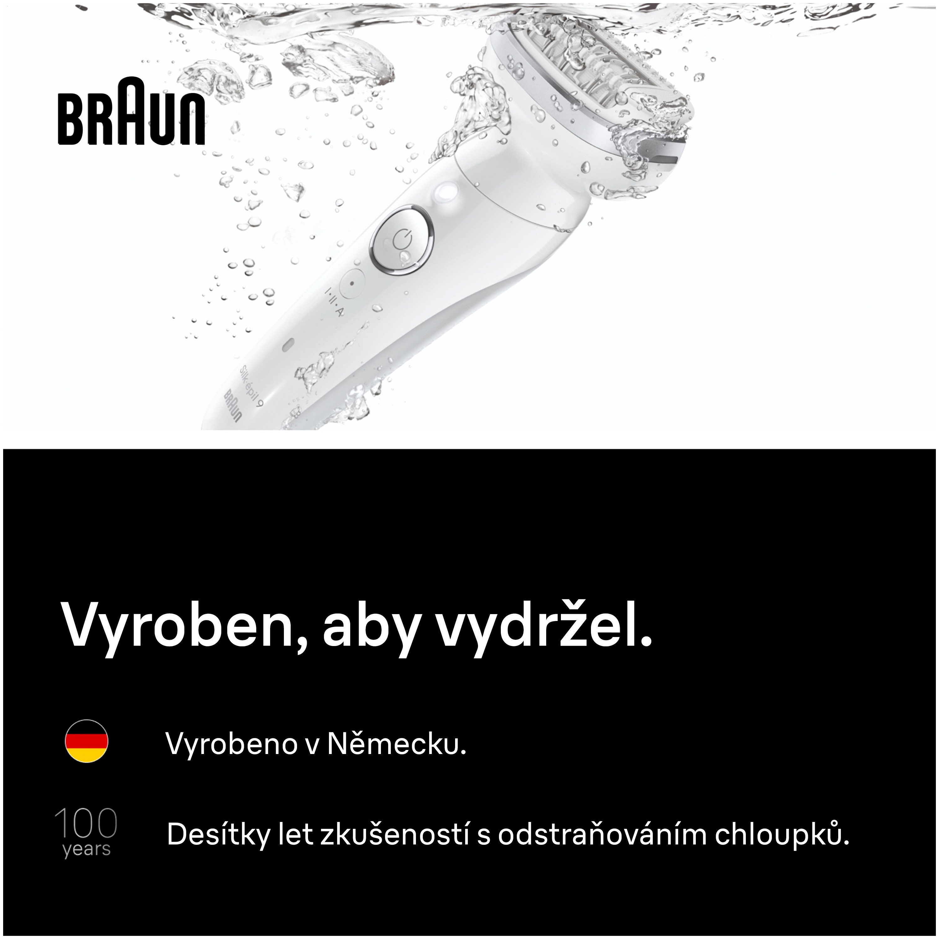 Braun Silk-épil 9 9-000 stříbrný Wet&Dry epilátor