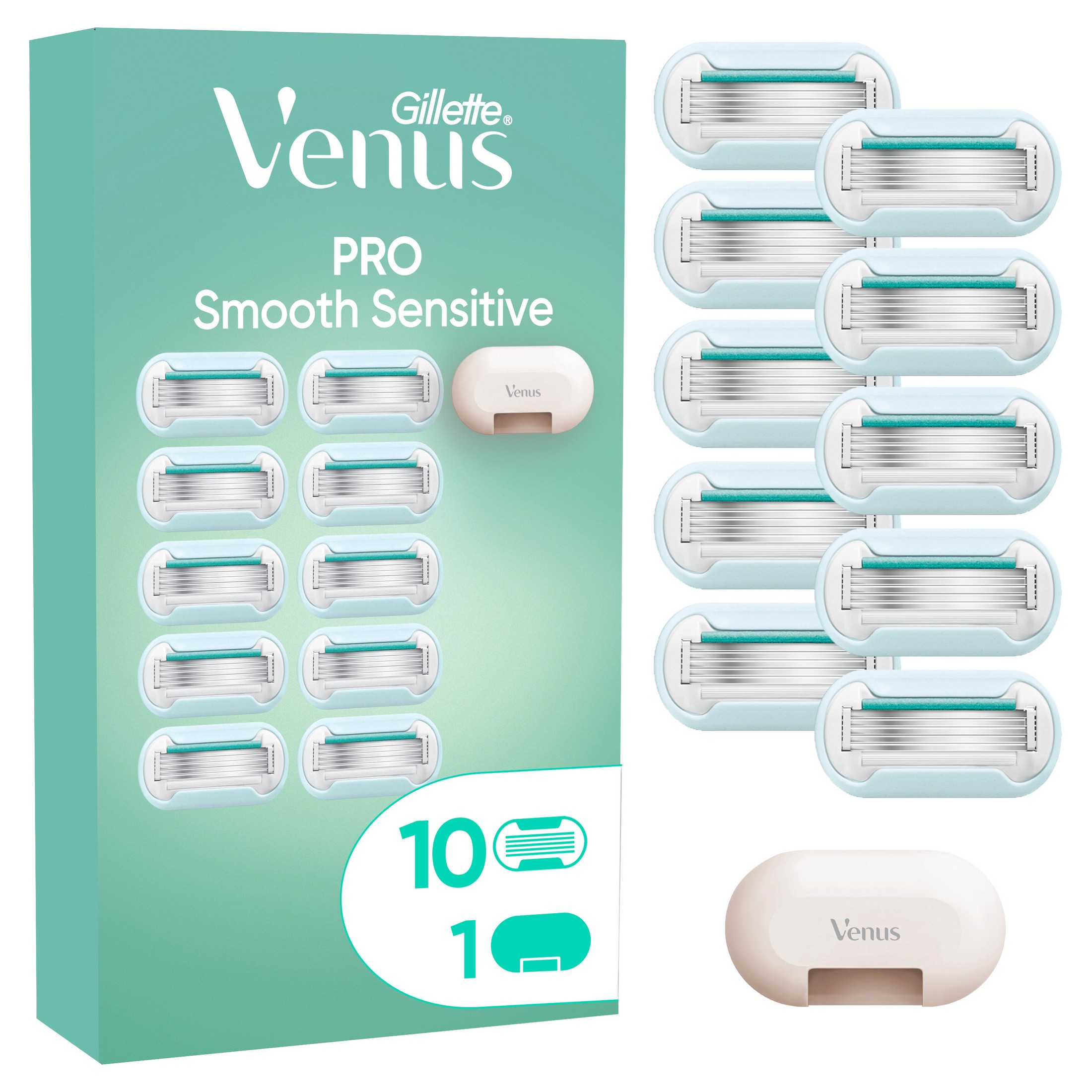 Gillette Venus Pro Smooth Sensitive náhradní hlavice 10 ks