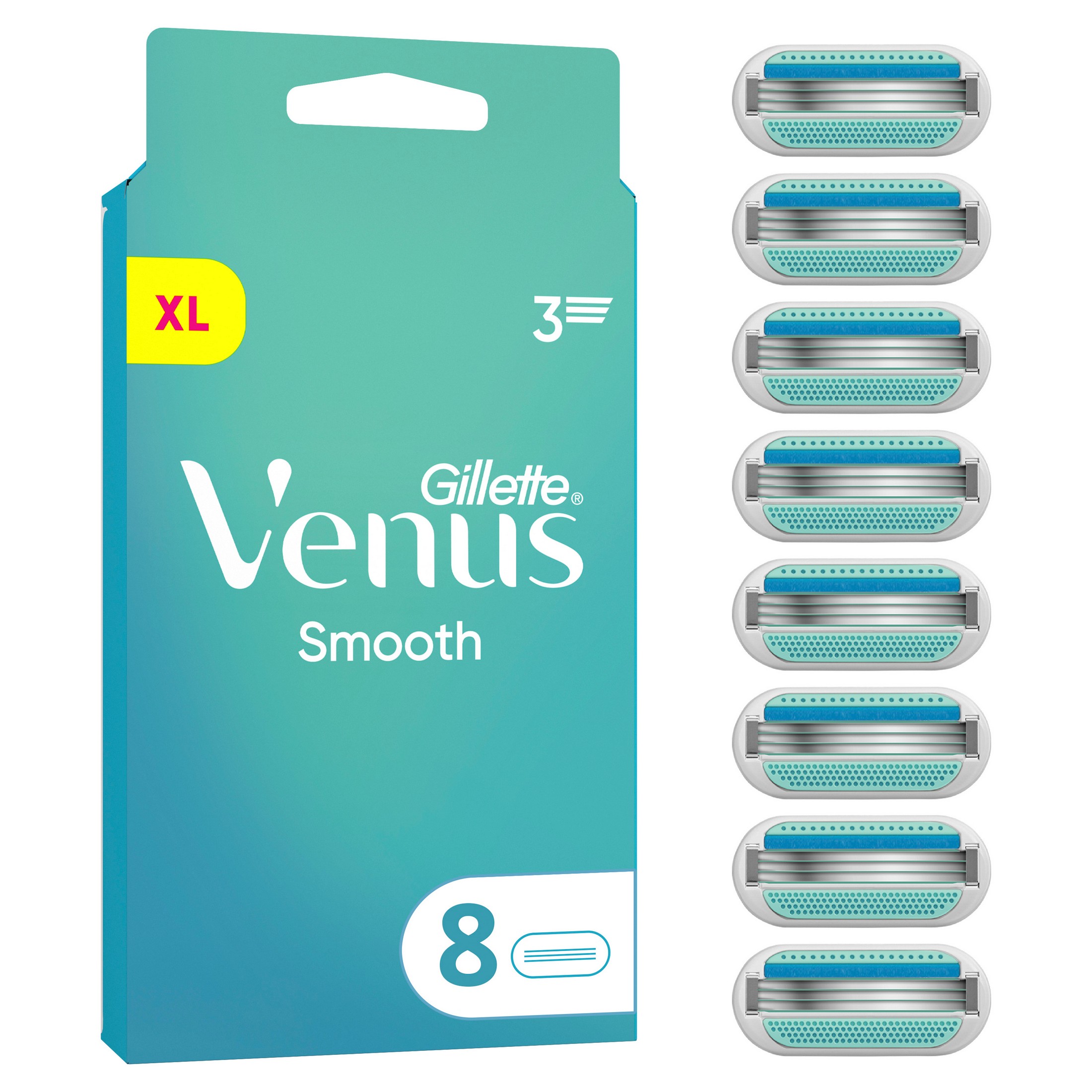 Gillette Venus Smooth náhradní hlavice 8 ks