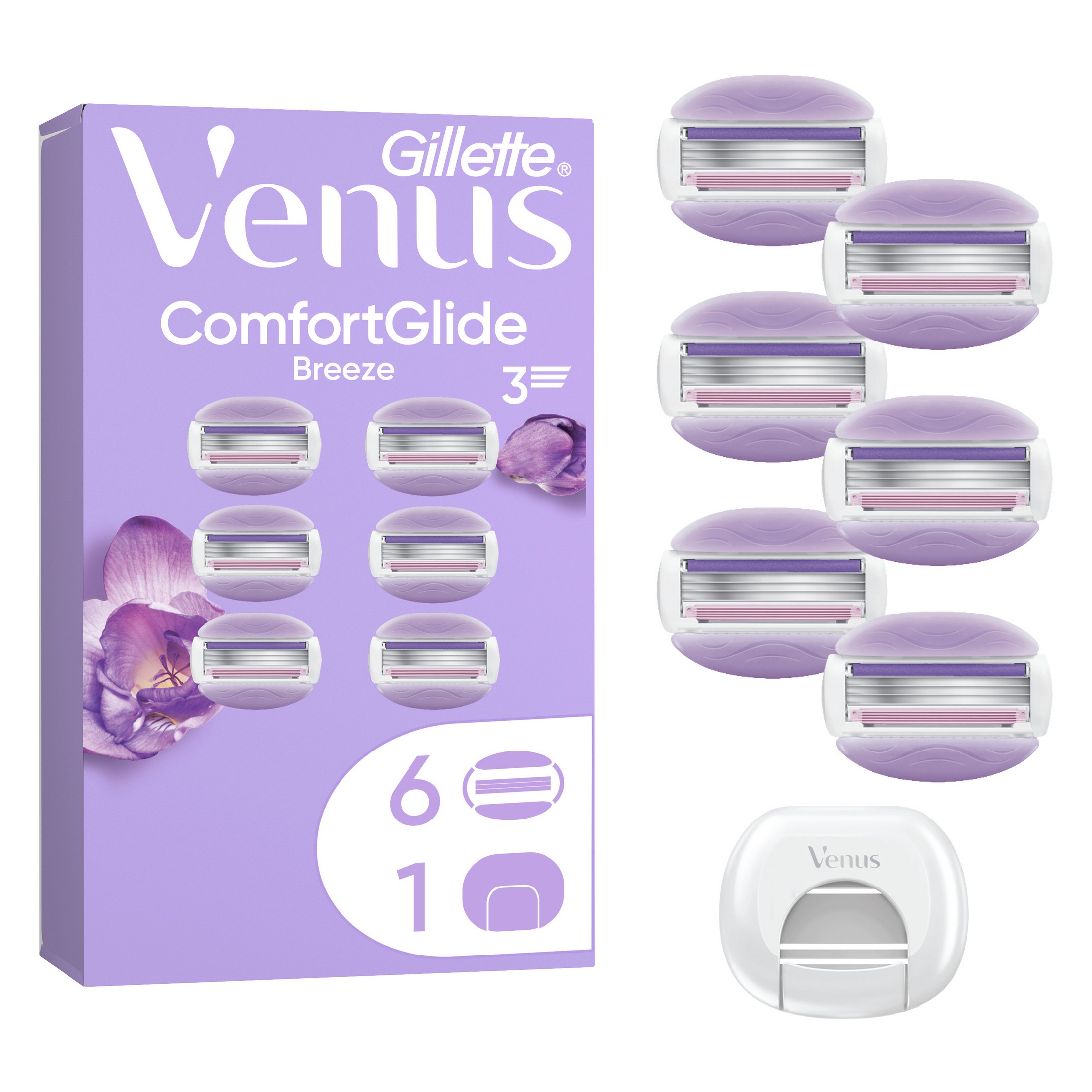 Gillette Venus Comfortglide Breeze náhradní hlavice 6 ks