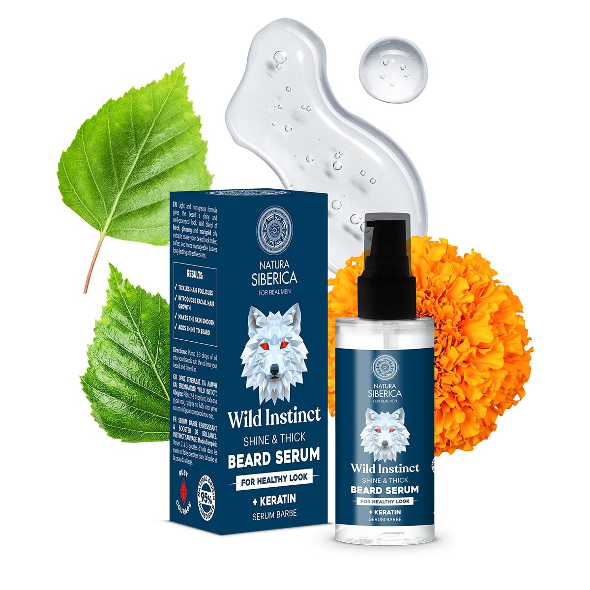 Natura Siberica For Men Arctic Wild sérum pro vousy 50 ml