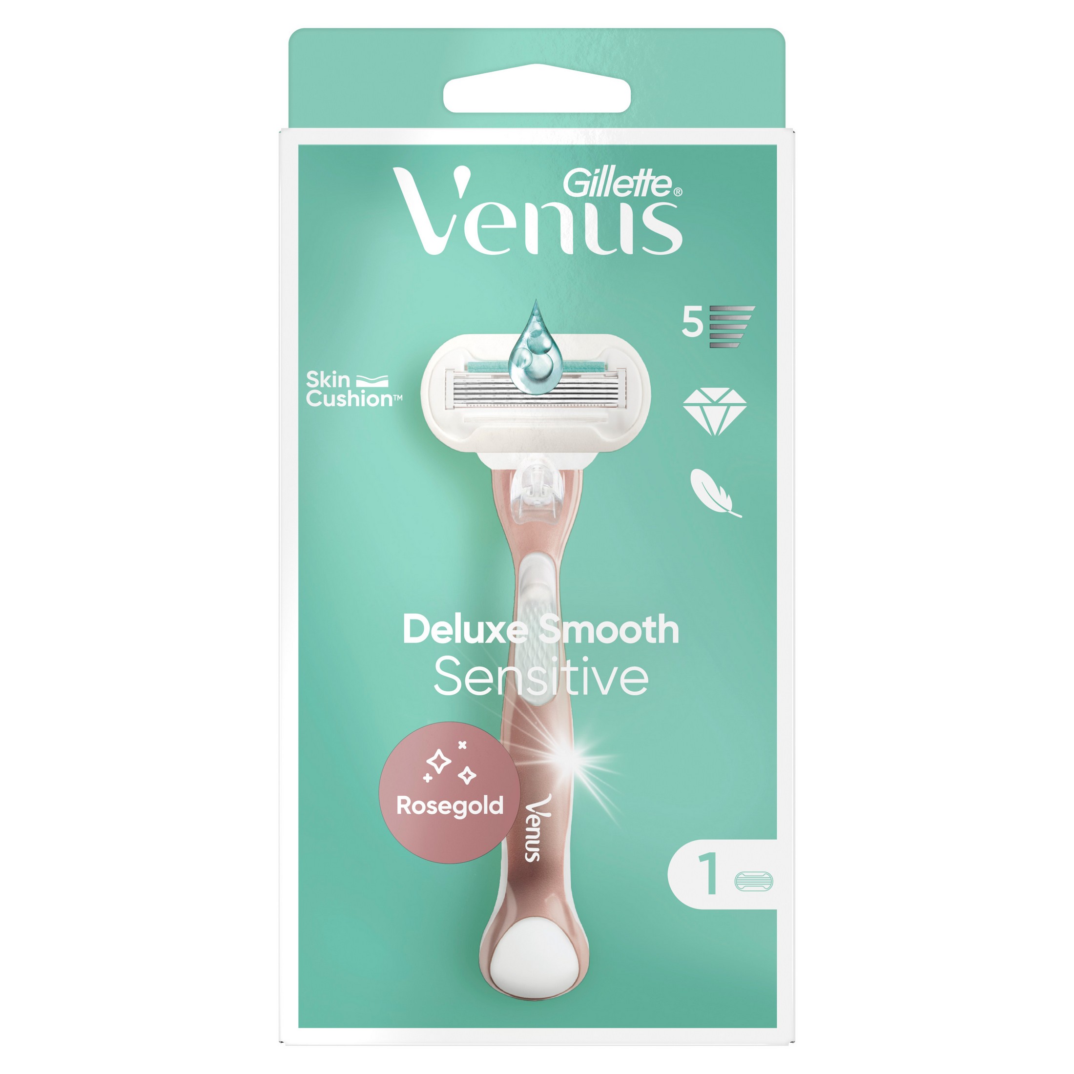Gillette Venus Deluxe Smooth Sensitive holicí strojek + 1 hlavice