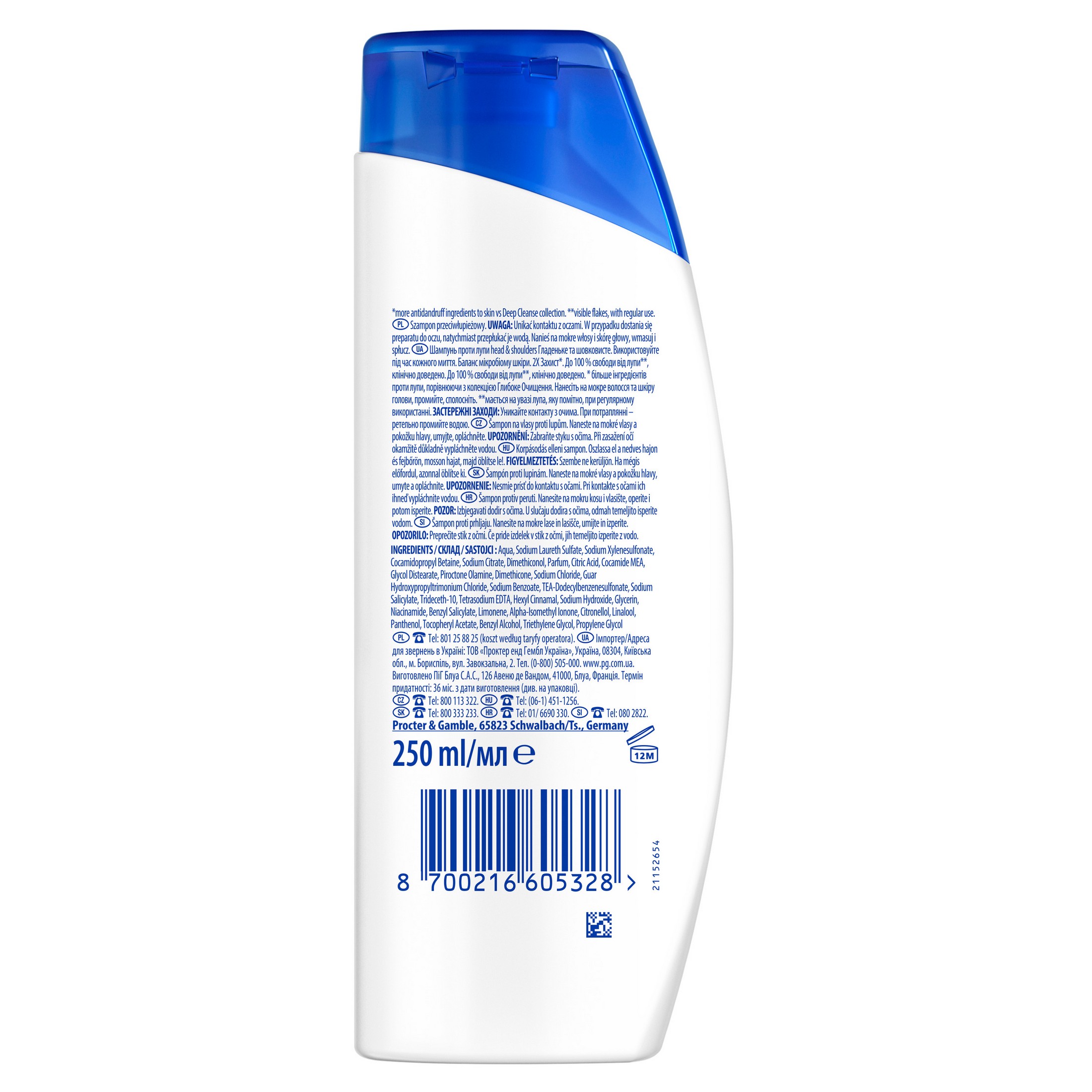 Head & Shoulders Smooth & Silky šampon proti lupům 250 ml