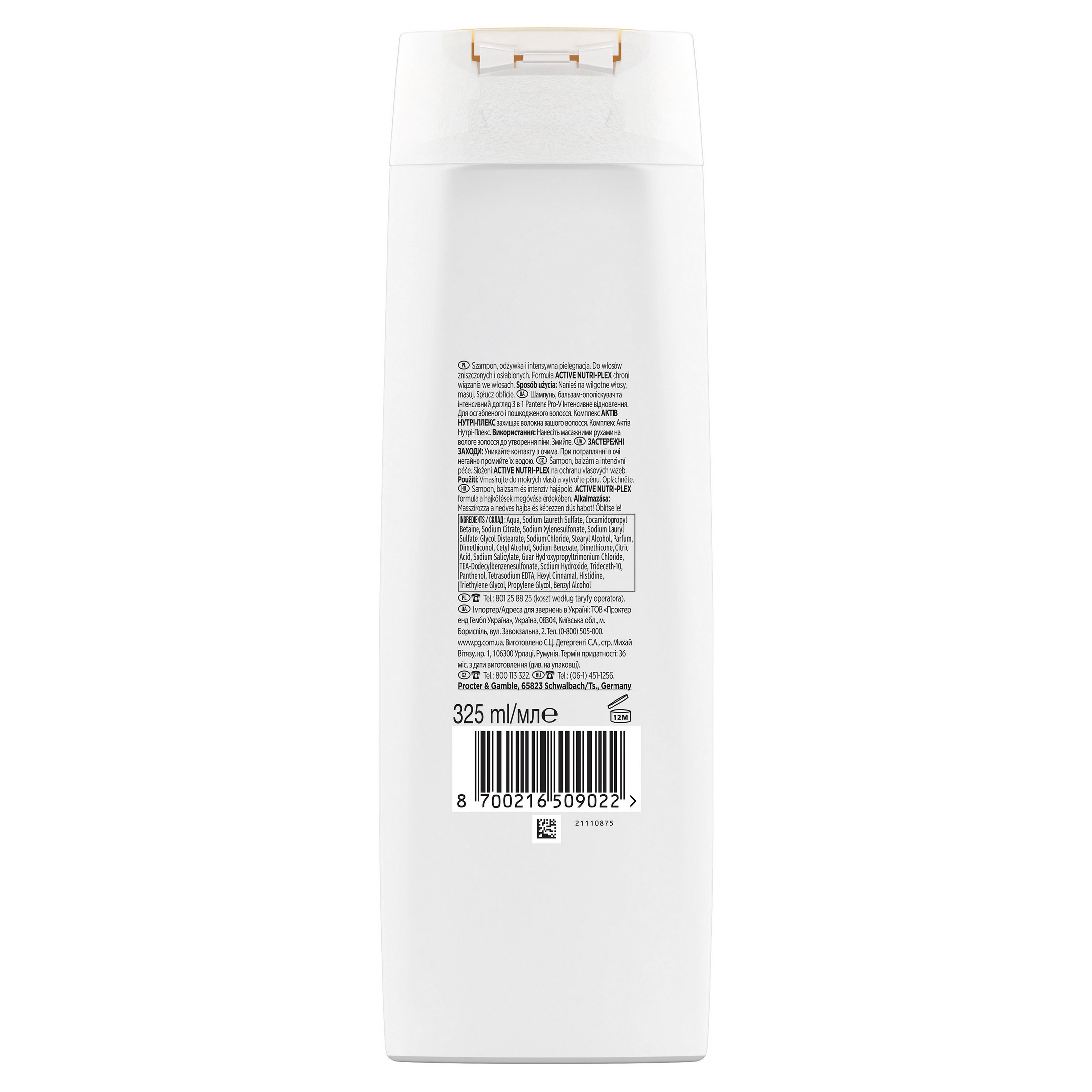 Pantene Pro-V Intensive Repair 3v1 šampon na vlasy 325 ml