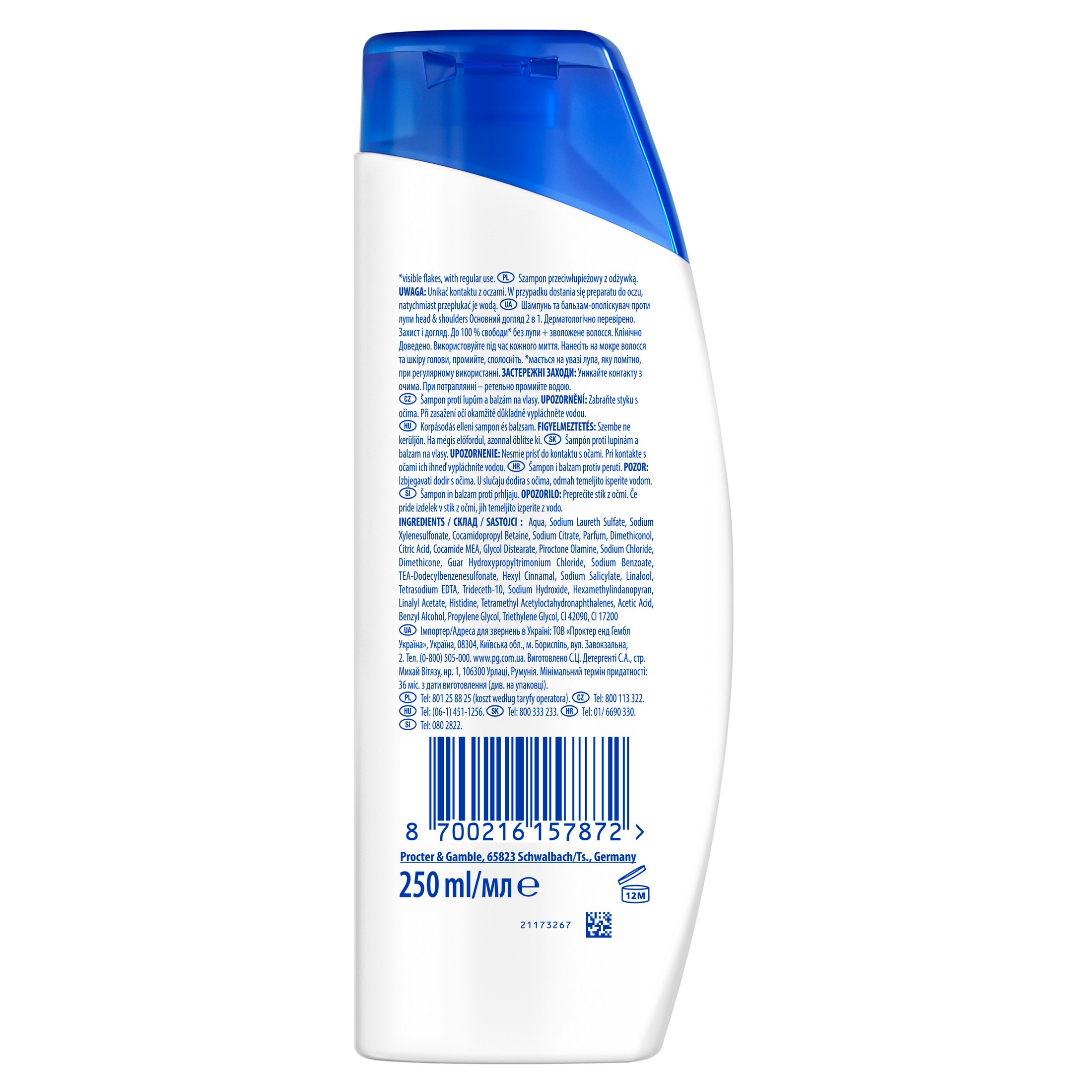 Head & Shoulders 2in1 Classic Clean šampon proti lupům 250 ml