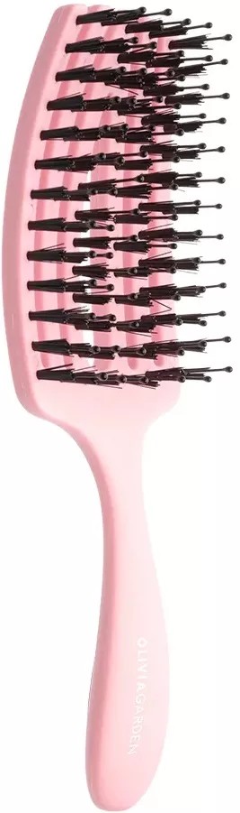 Olivia Garden Fingerbrush Care Mini dětský kartáč na vlasy - Pink