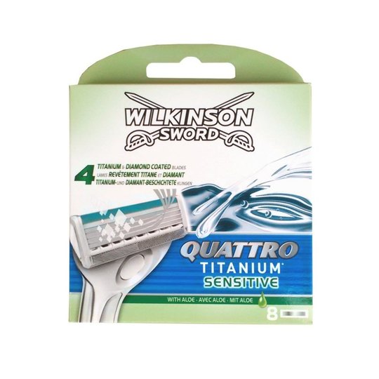 Wilkinson Quattro Titanium Sensitive náhradní hlavice 8 ks