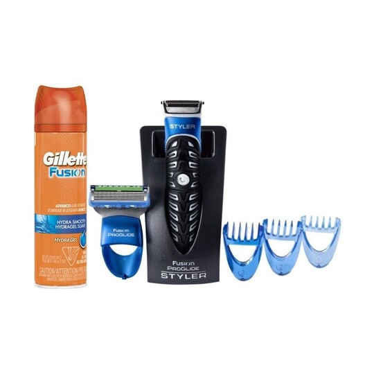 Gillette Fusion ProGlide Styler 2v1 + gel na holení Gillette Fusion 200 ml