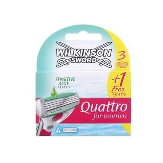 Wilkinson Sword Quattro for women Sensitive hlavice, 4 ks