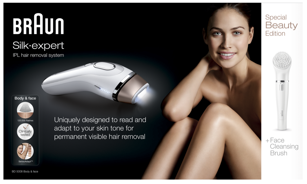 Braun BD5008 Body&Face IPL epilátor - ROZBALENÉ ZBOŽÍ