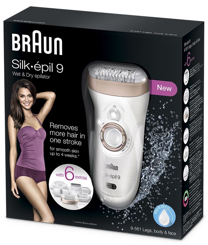 Braun Silk épil 9 9-561 Wet&Dry epilátor, rosegold - POŠKOZENÝ OBAL