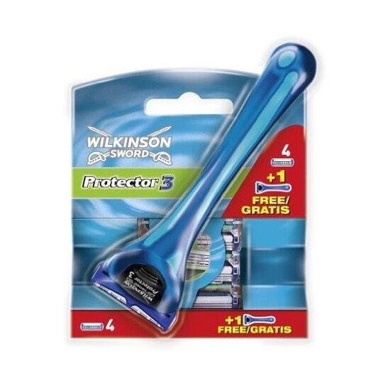 Wilkinson Sword Protector 3 holicí strojek + hlavice 4 ks