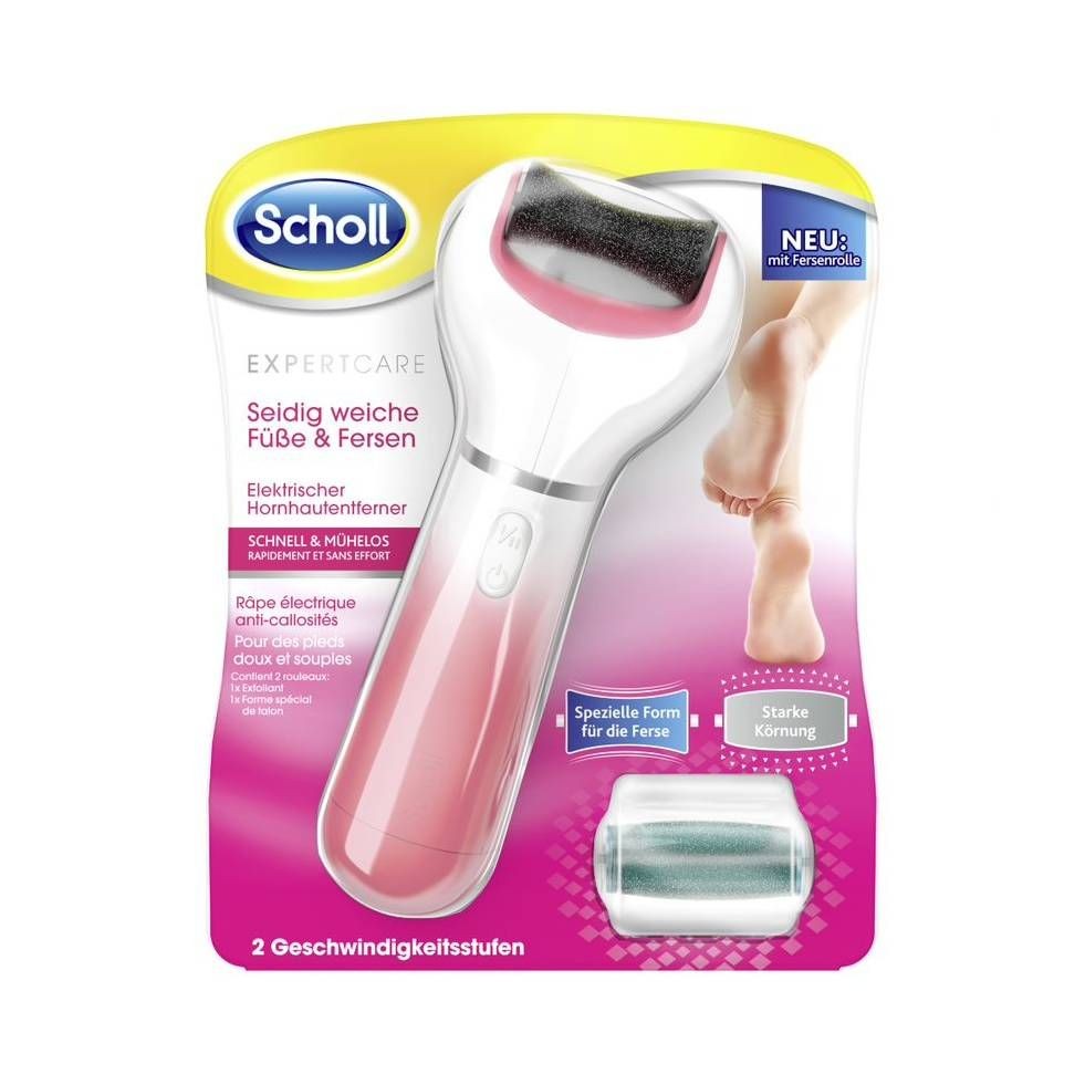 Scholl Expert Care elektrický strojek na paty, růžový