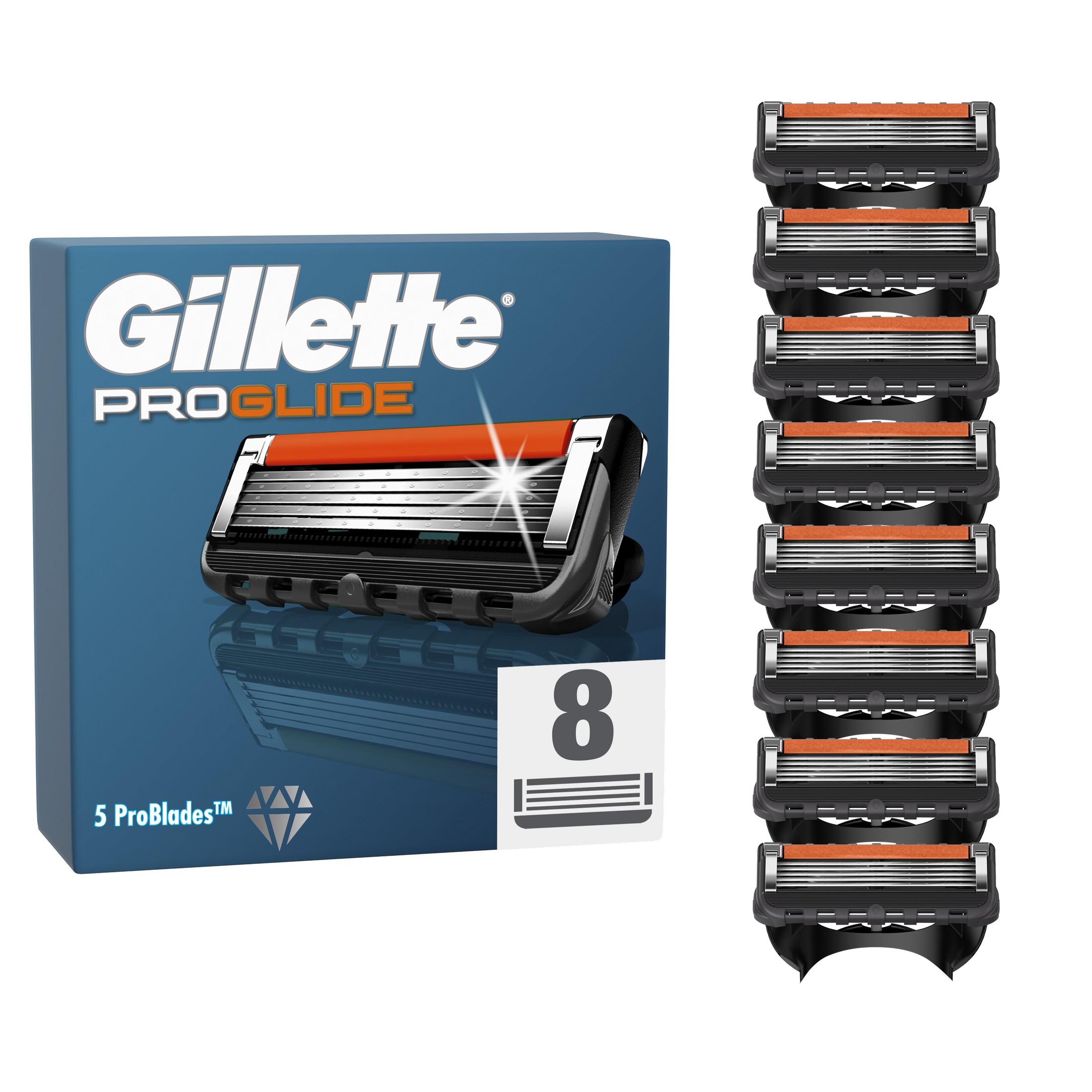 Gillette ProGlide náhradní hlavice 8 ks
