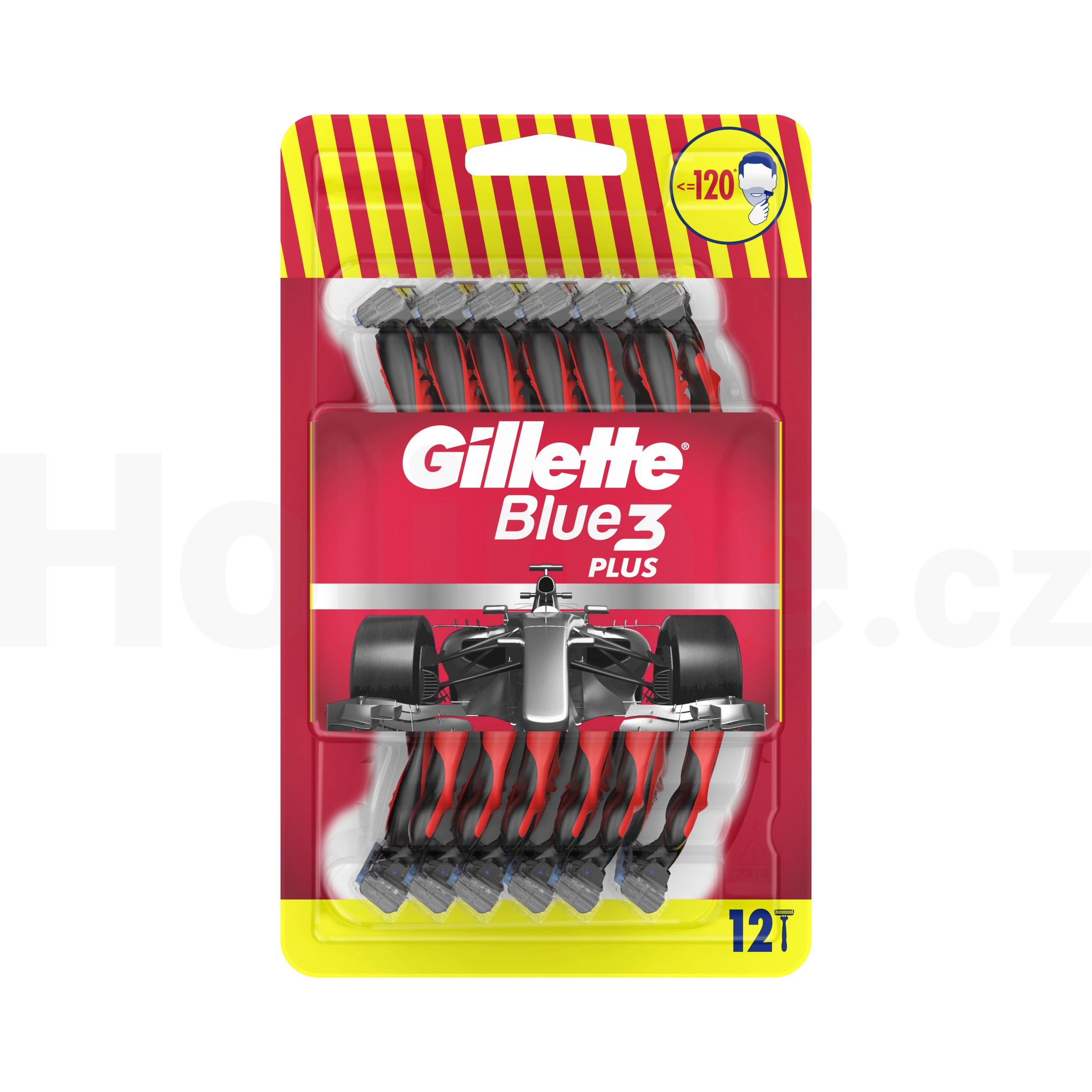 Gillette Blue3 Red jednorázová holítka 12 ks